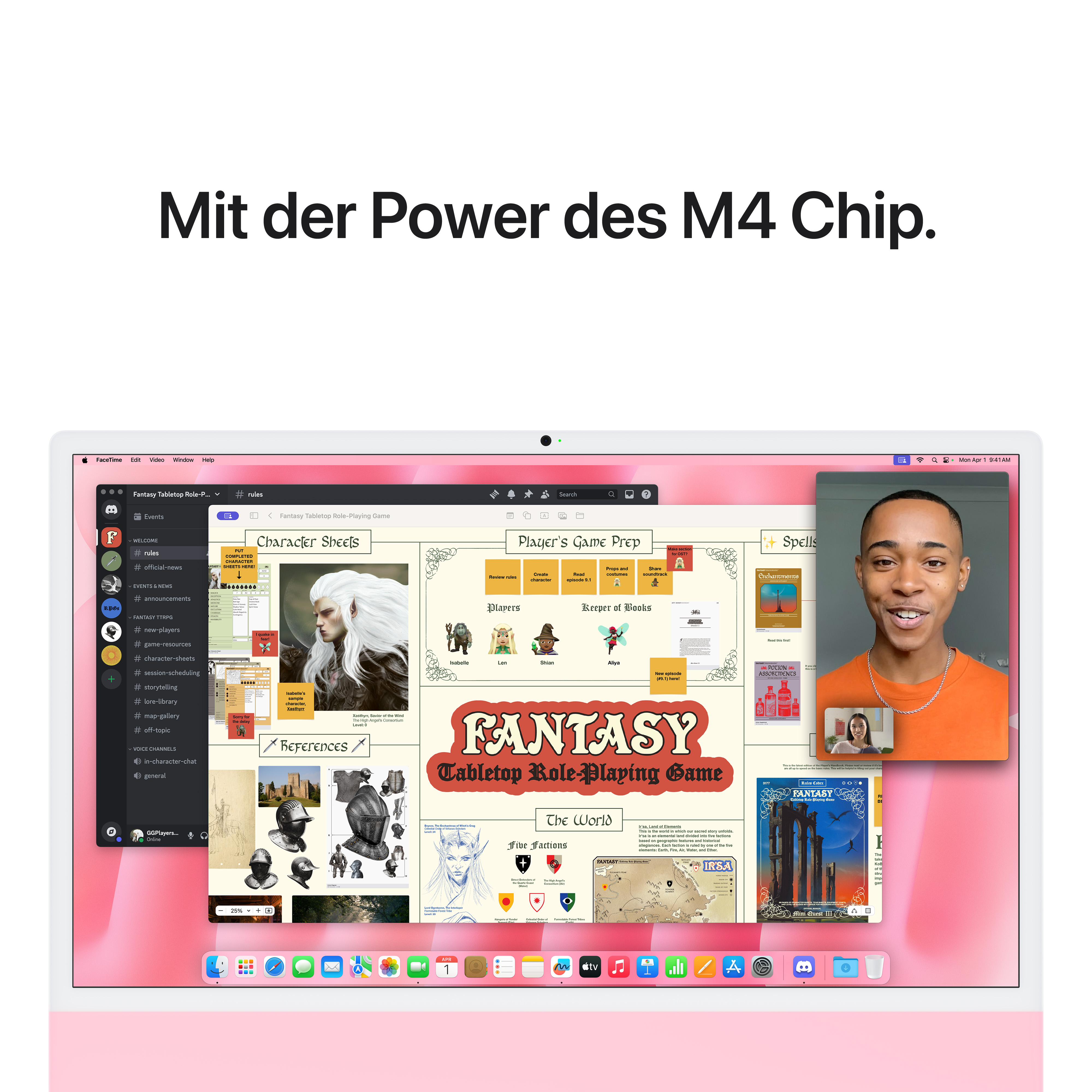 Imac m4 pro chip 4 port 24 in pink ansicht 6