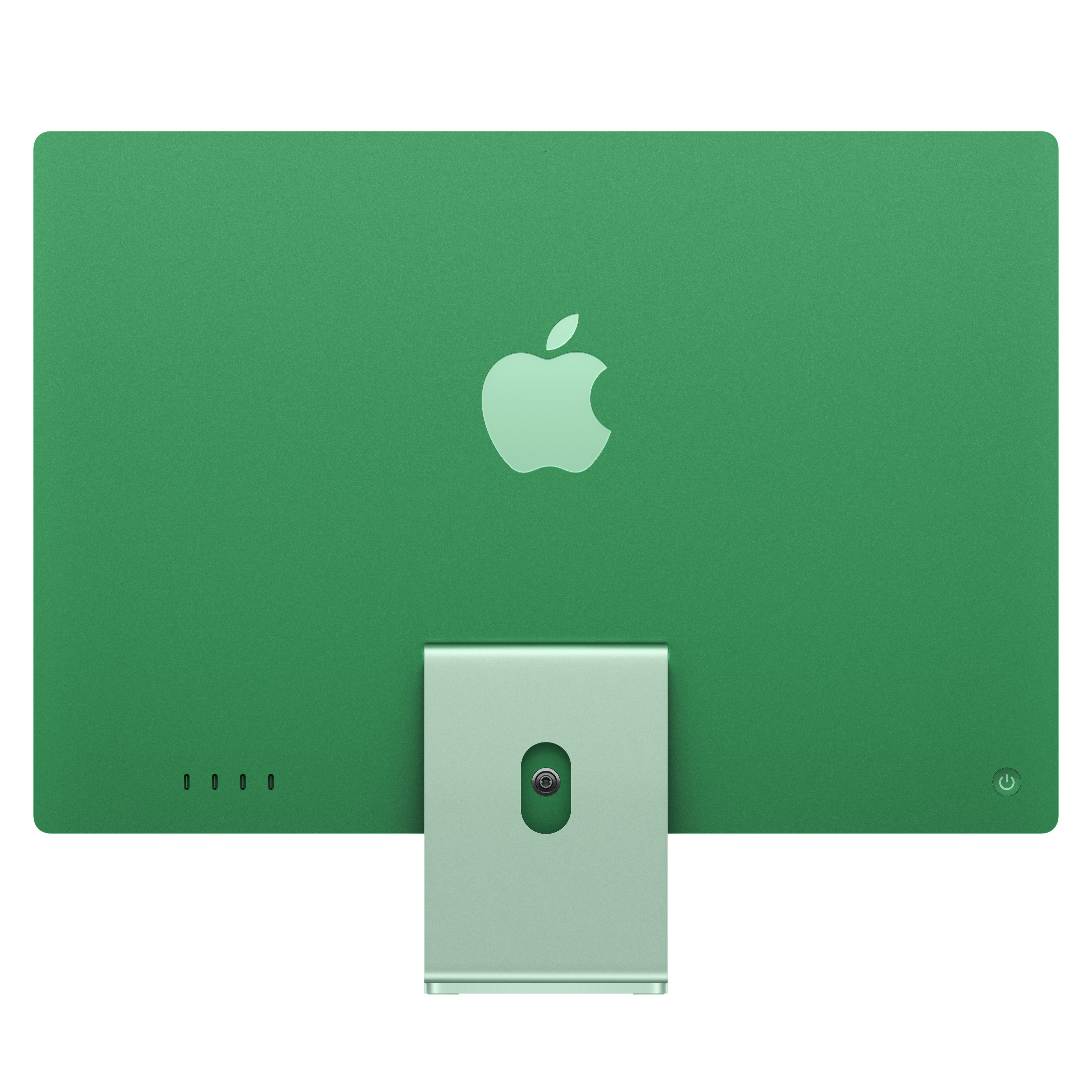 Imac m4 pro chip 4 port 24 in grün ansicht 2