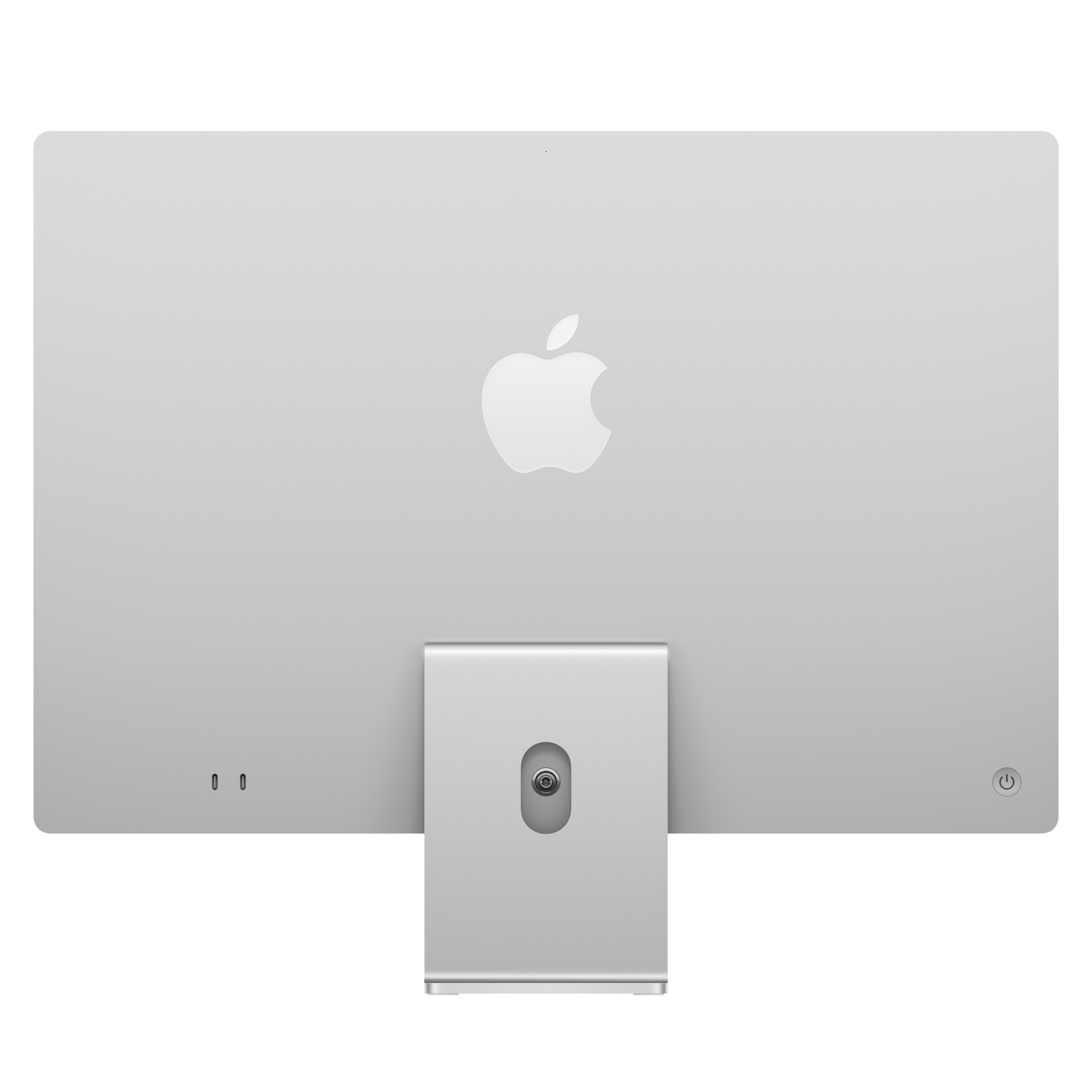 Imac m4 chip 2 port 24 in silber ansicht 2