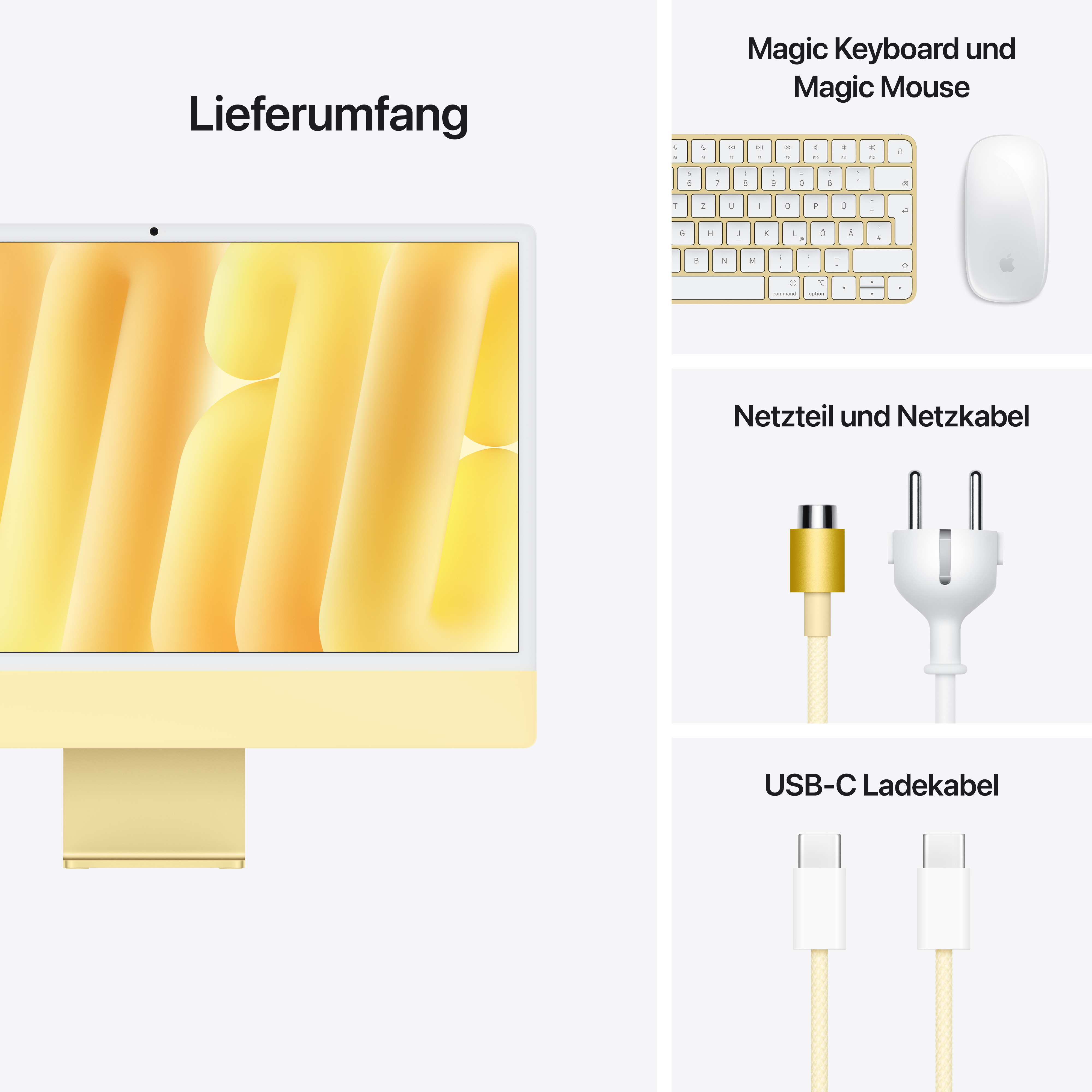 Imac m4 chip 2 port 24 in yellow ansicht 9