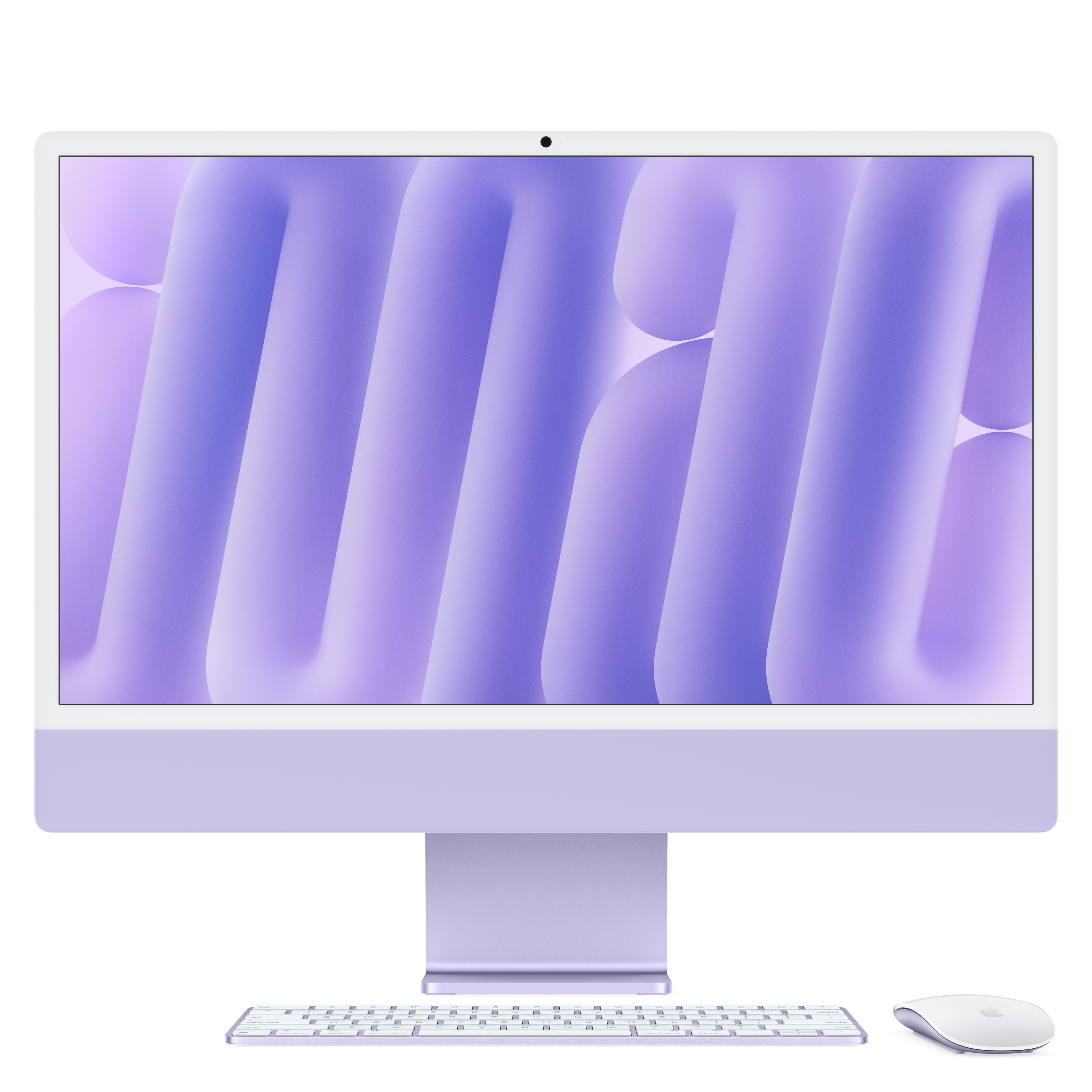 Imac m4 chip 2 port 24 in purple ansicht 1