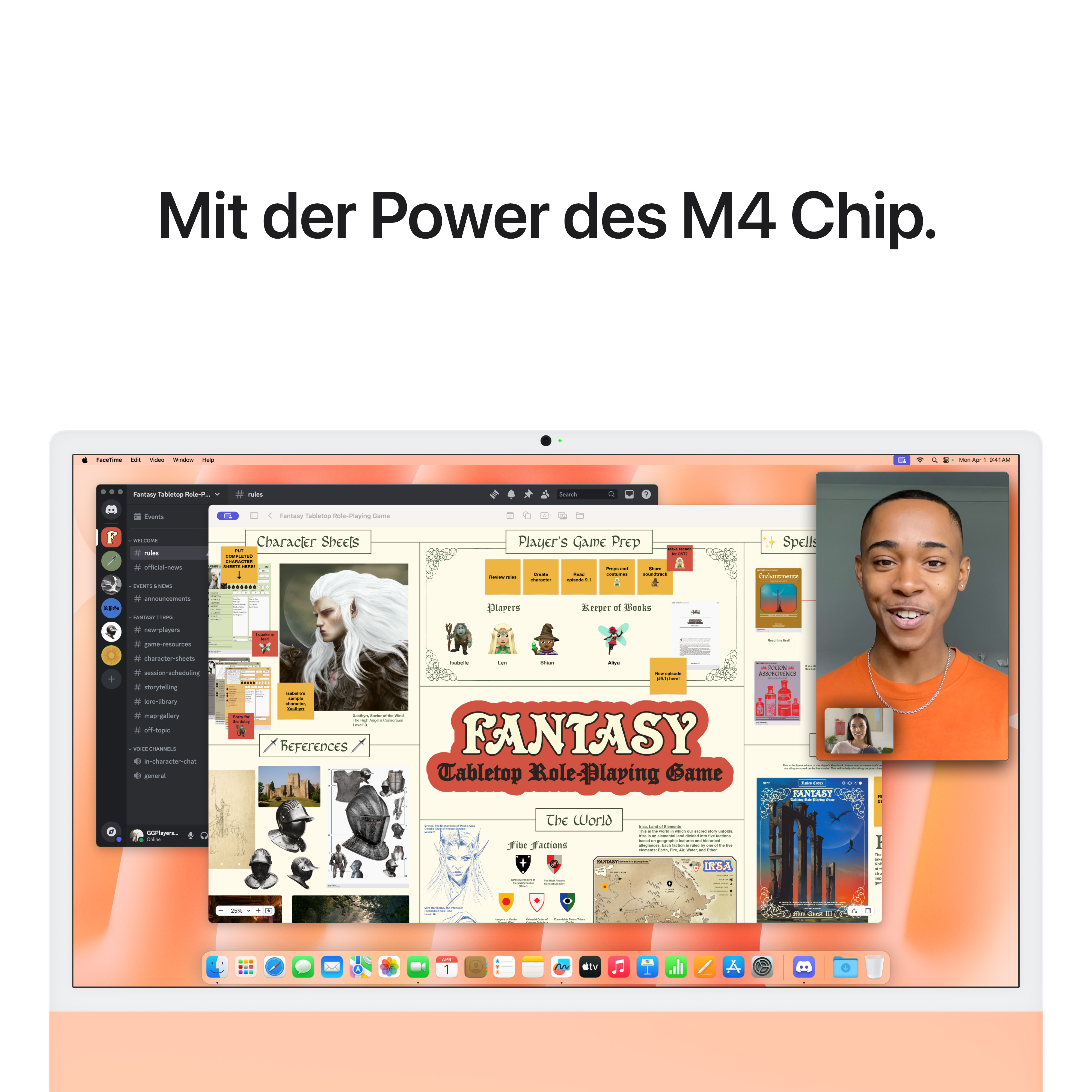 Imac m4 chip 2 port 24 in orange ansicht 6