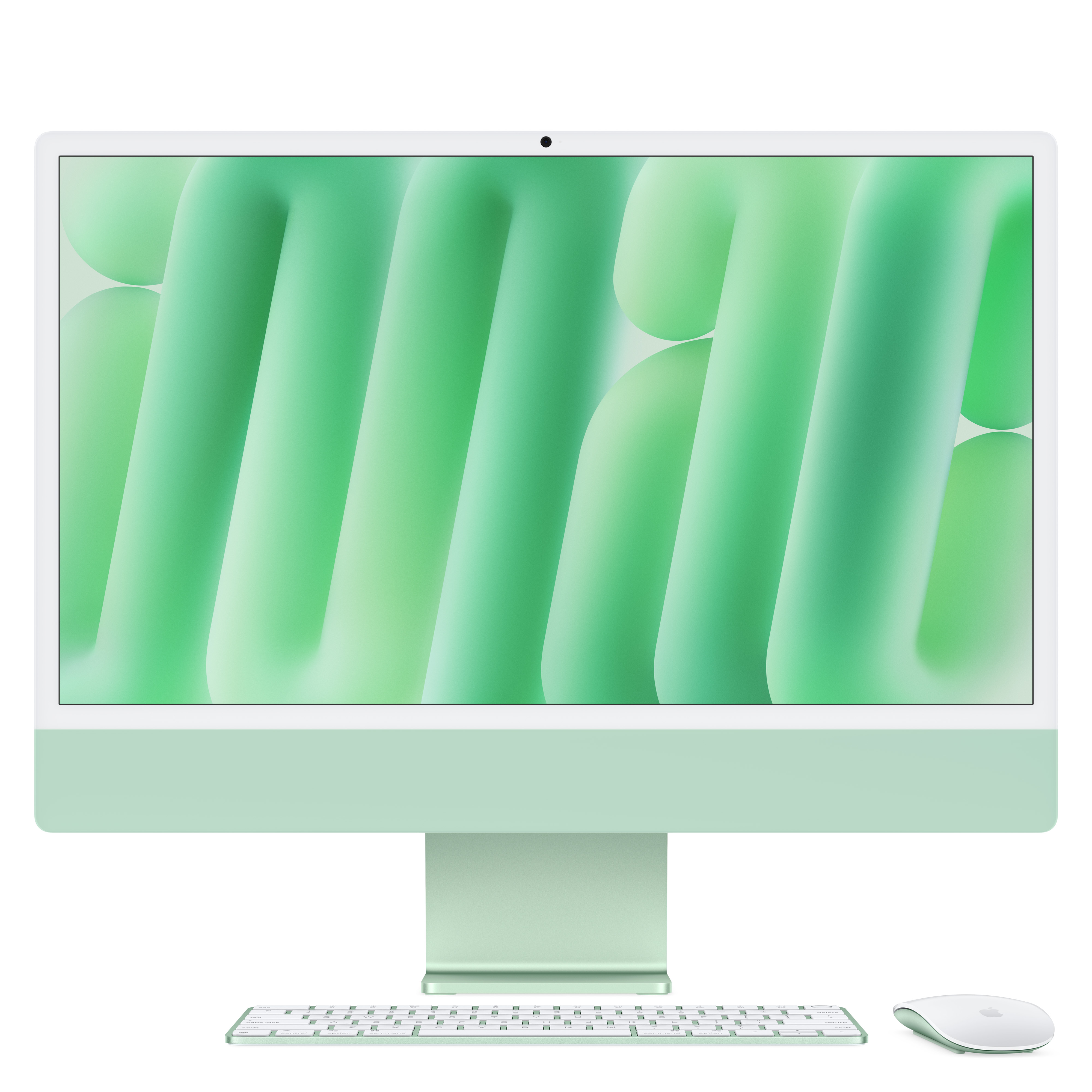 Imac m4 pro chip 4 port 24 in grün ansicht 1