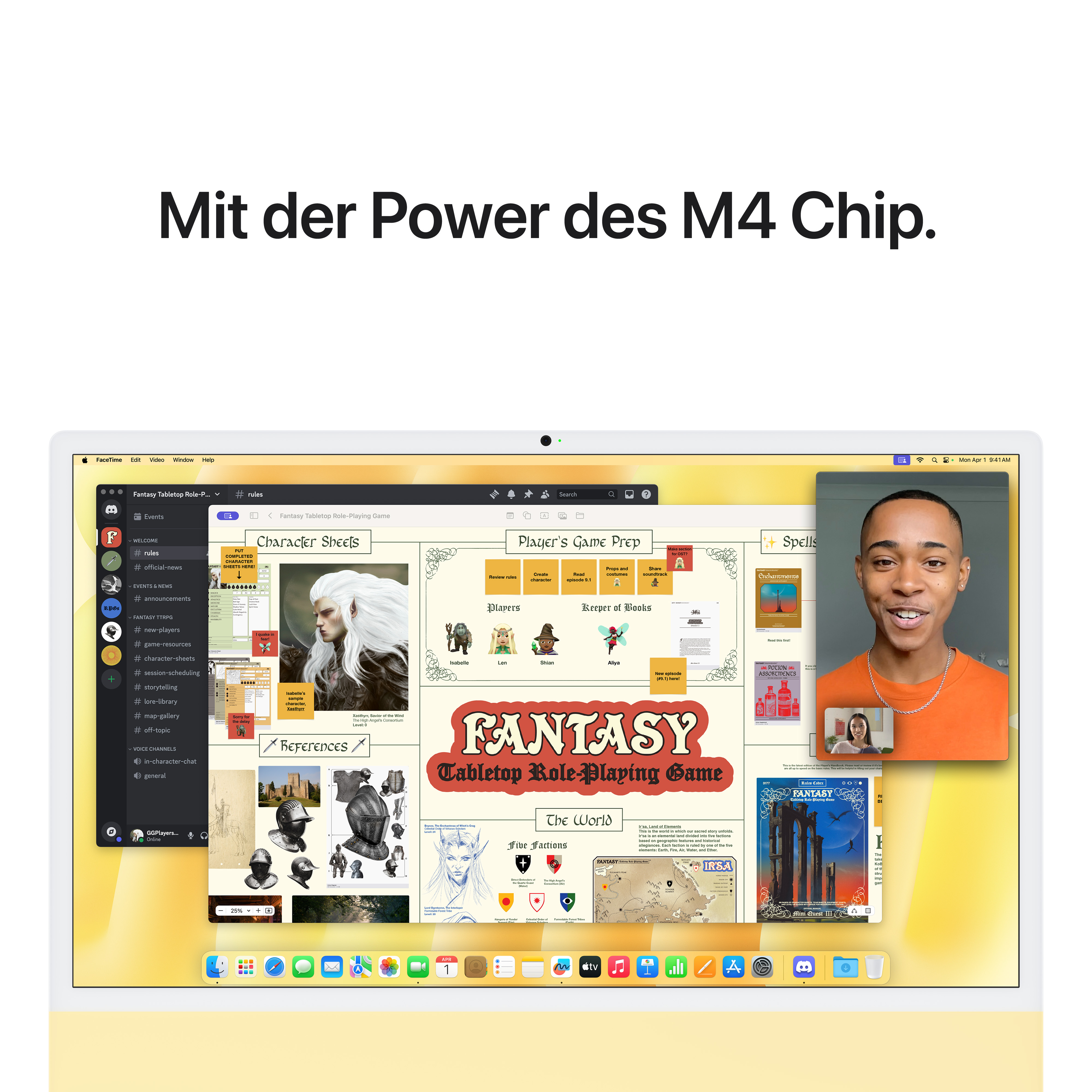 Imac m4 pro chip 4 port 24 in yellow ansicht 6
