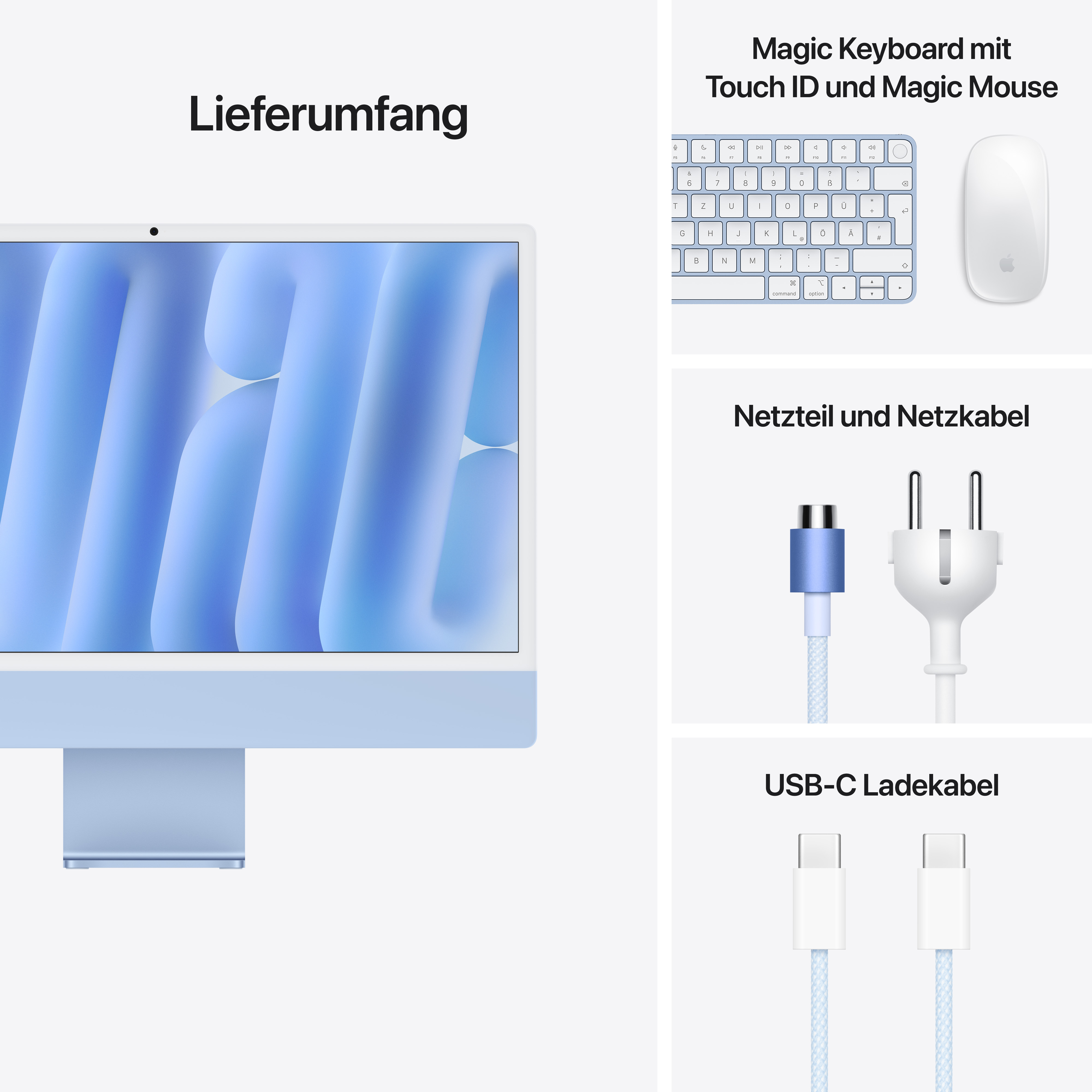 Imac m4 pro chip 4 port 24 in blau ansicht 9