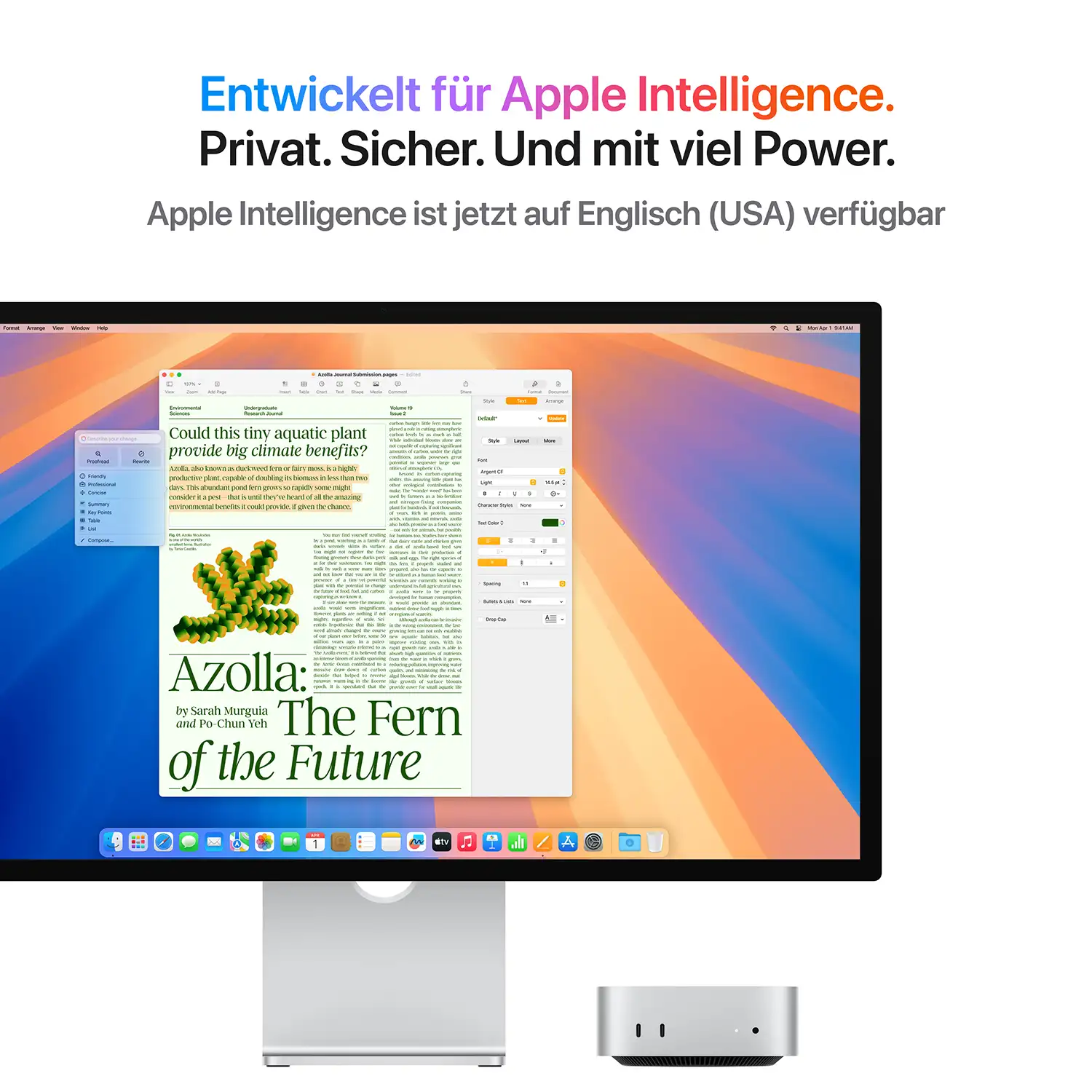 Mac mini with m4 silber ansicht 4