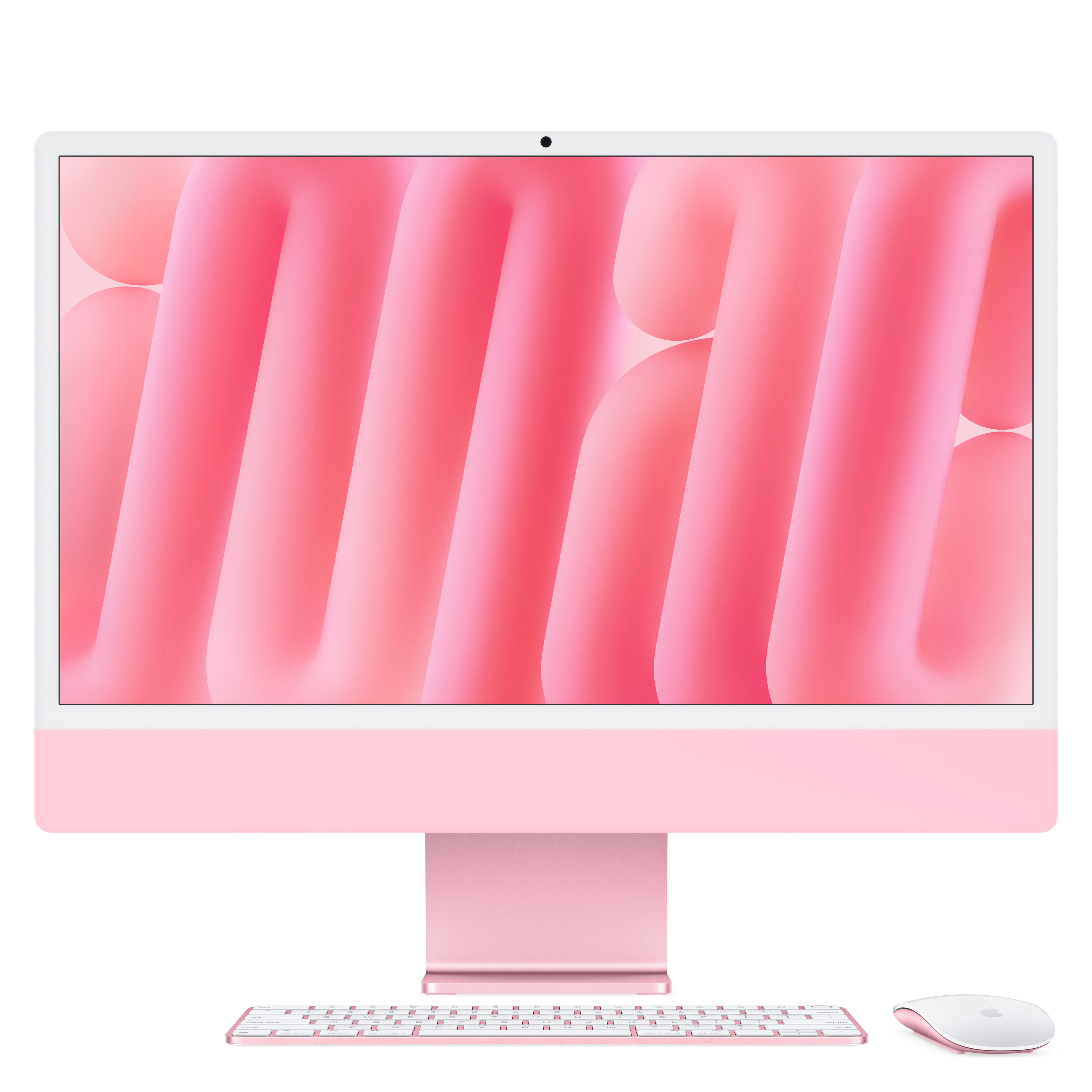 Imac m4 pro chip 4 port 24 in pink ansicht 1