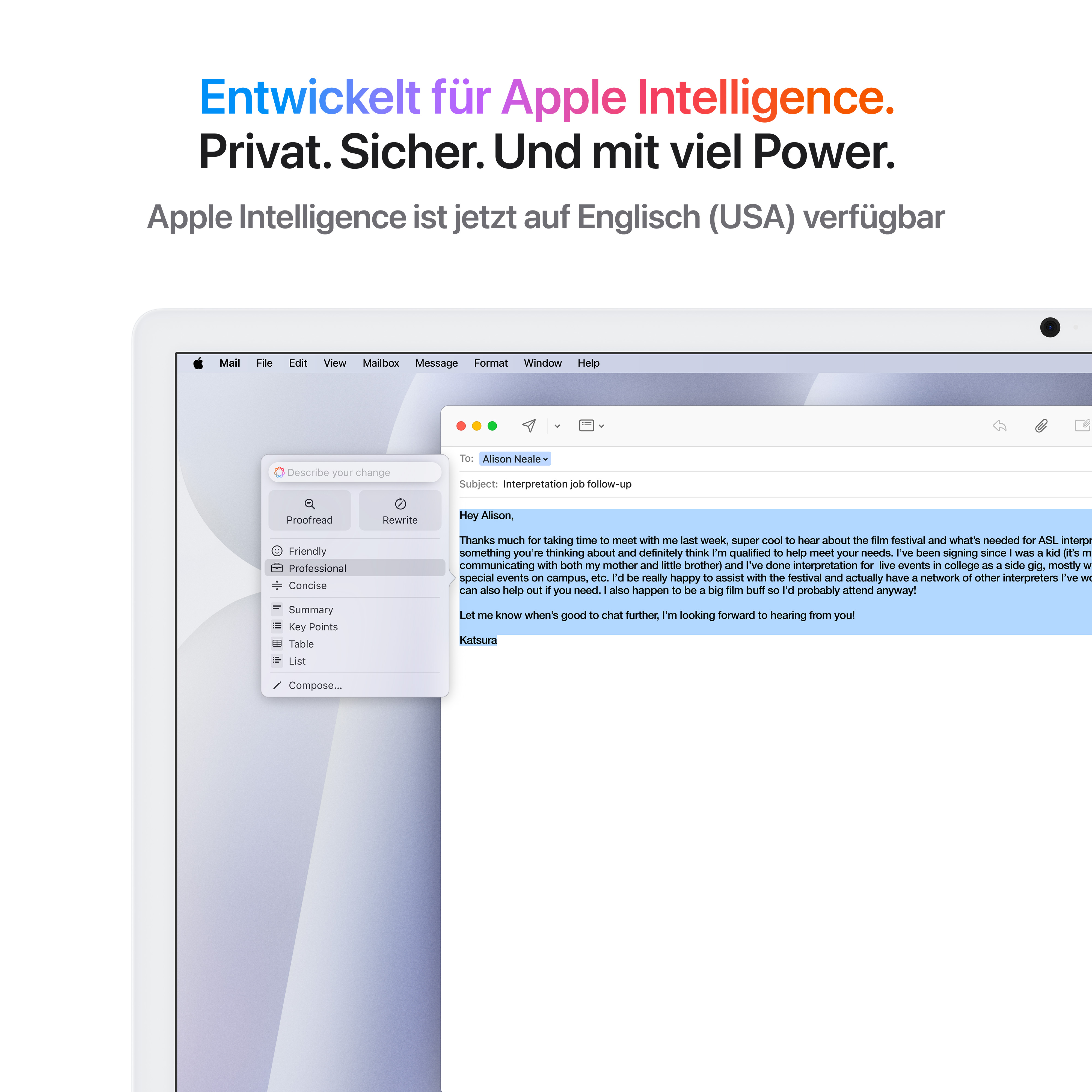 Imac m4 chip 2 port 24 in silber ansicht 5