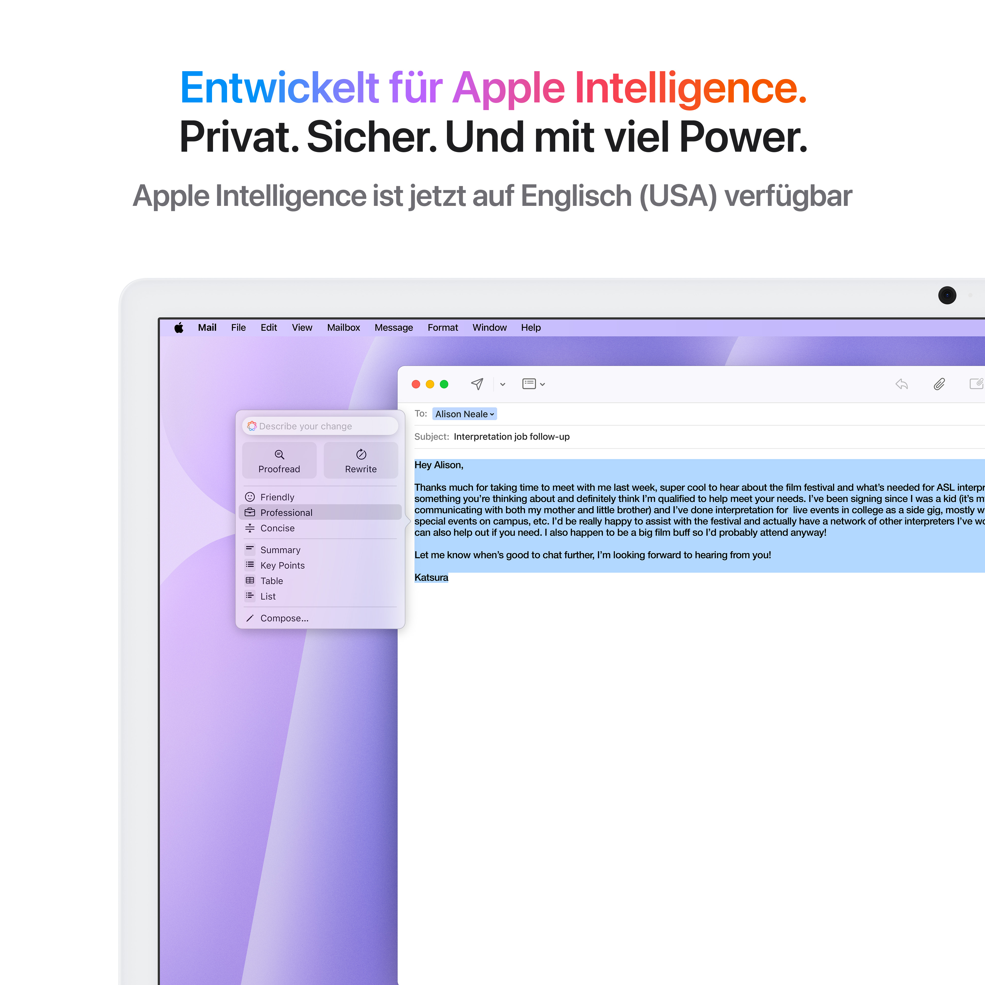Imac m4 chip 2 port 24 in purple ansicht 5