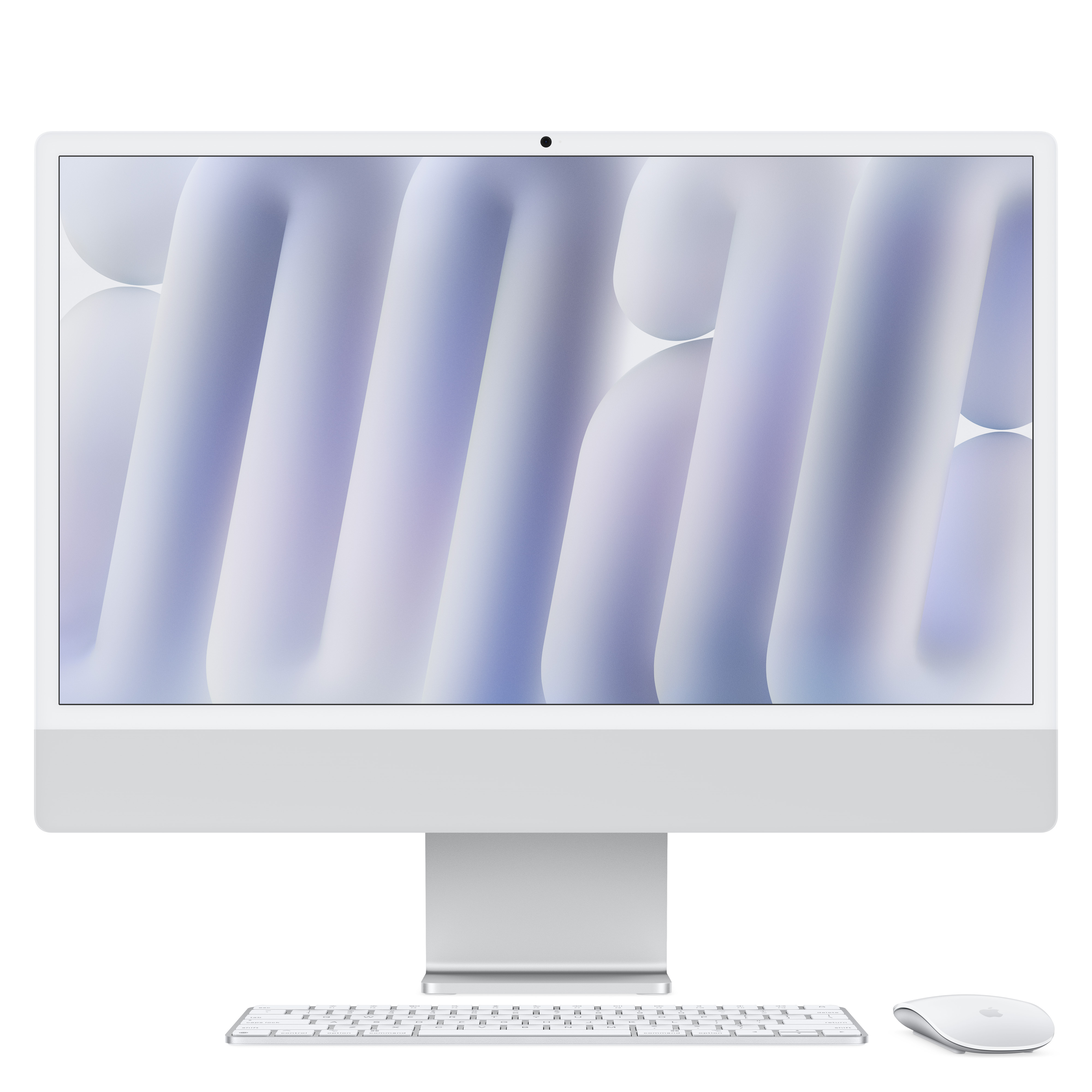 Imac m4 chip 2 port 24 in silber ansicht 1