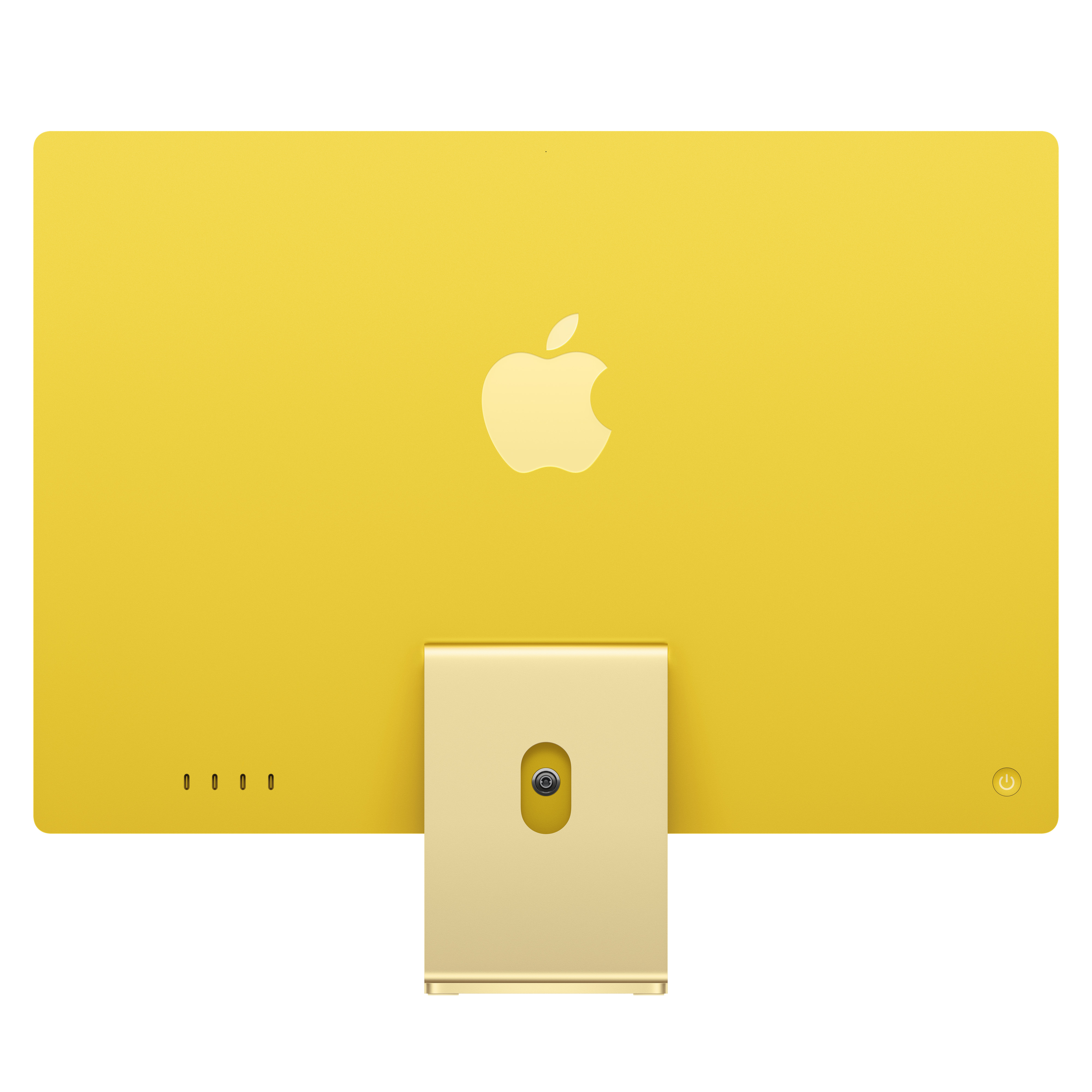 Imac m4 pro chip 4 port 24 in yellow ansicht 2