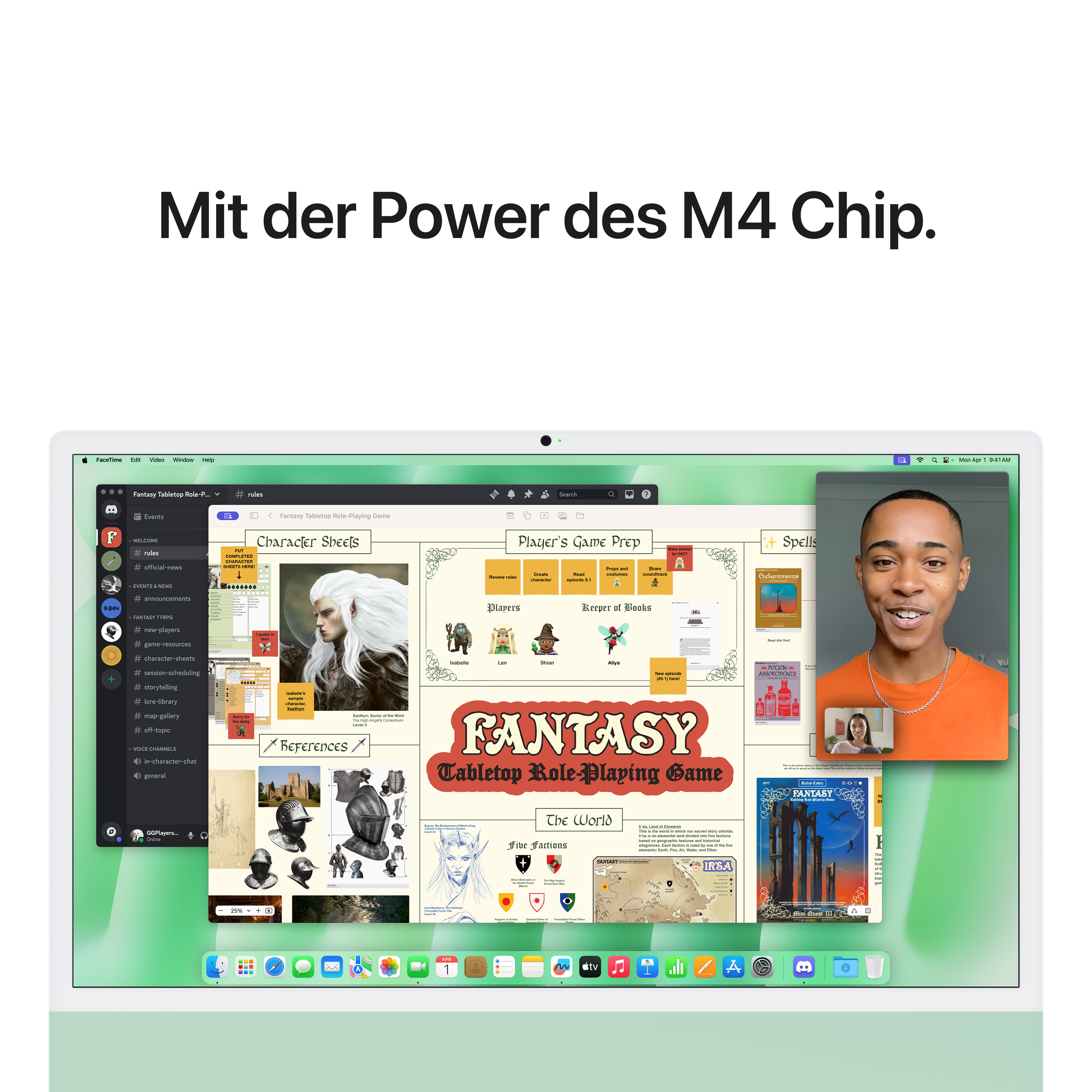 Imac m4 pro chip 4 port 24 in grün ansicht 6