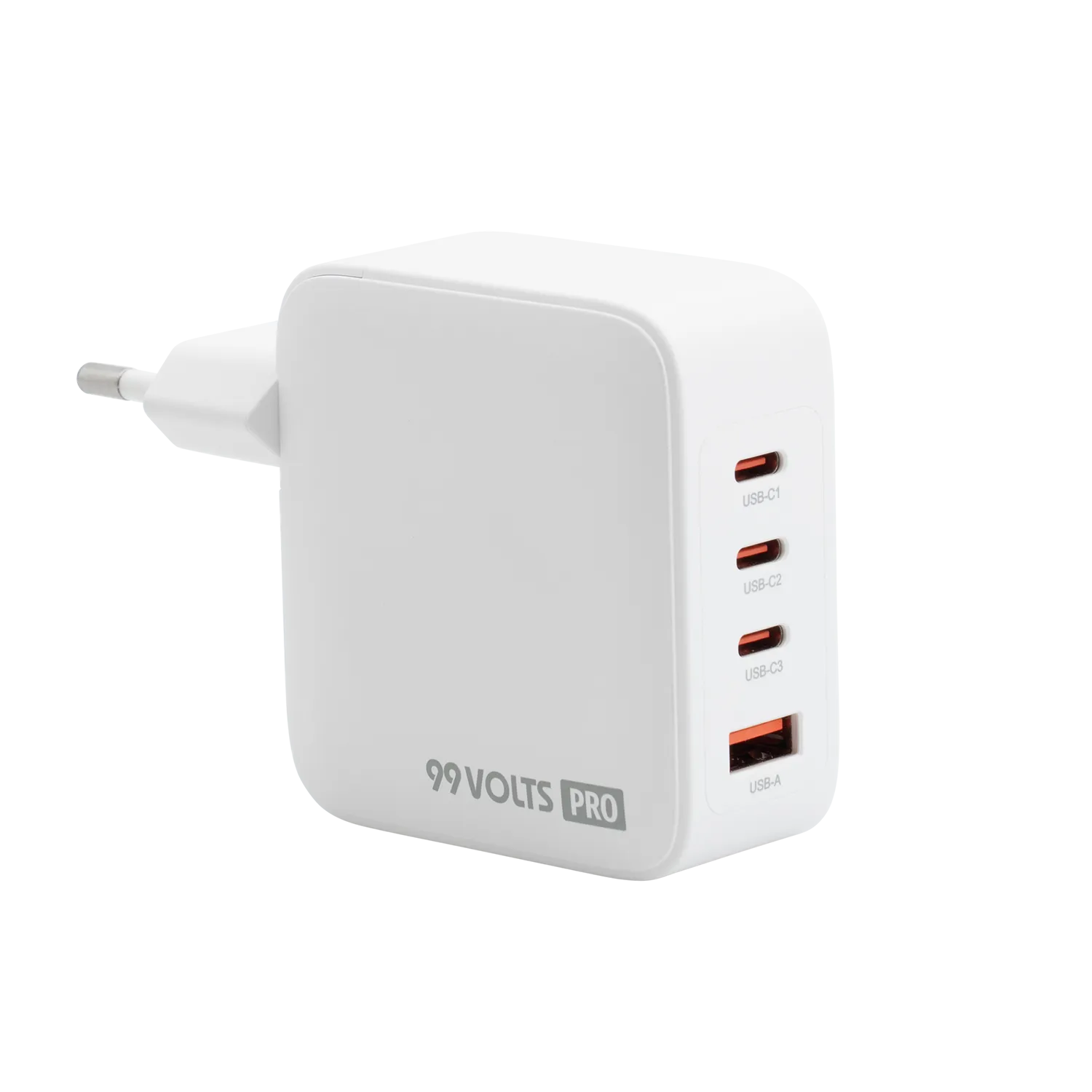 99VOLTS 140W GaN PD Power Adapter - 3 USB-C / 1 USB-A