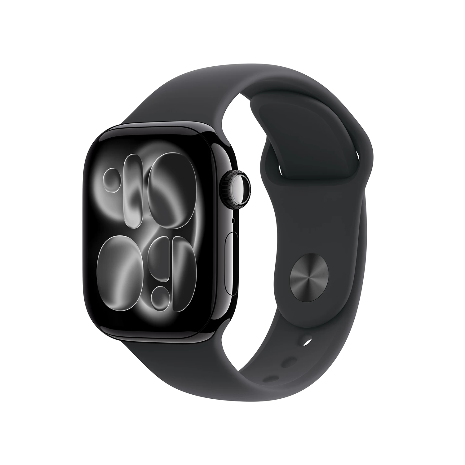 Apple Watch Series 11 GPS 42mm Diamantschwarz Aluminium Case mit schwarzem Sport Band - S/M