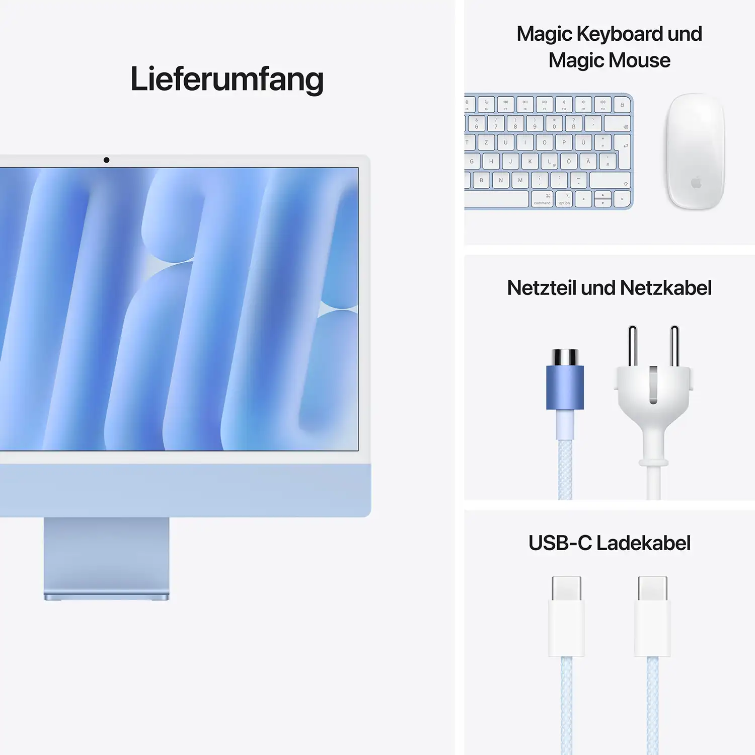 Imac m4 chip 2 port 24 in blau ansicht 9